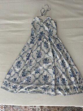 H&M Blue Floral Halter Sundress